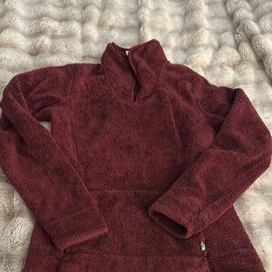 Burgundy Fleece Pullover